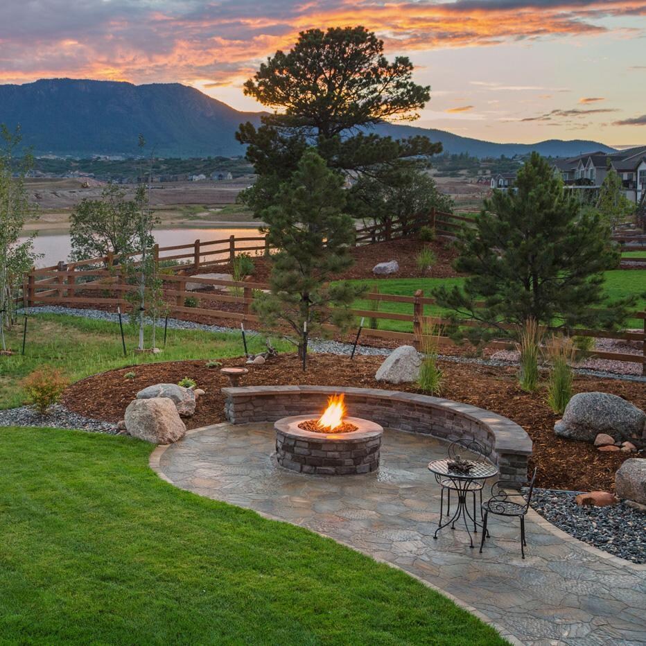 Warming Trends FC72  Circular 72 Inch Liquid Propane Ready To Finish Fire Pit Kit - Backyard Sunset thumbnail
