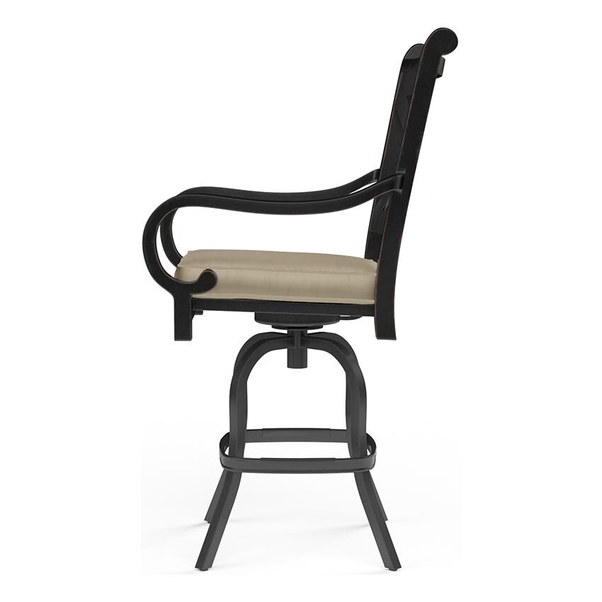 Monterey Counter Height Barstool in Copper/Linen Stone w/ Selt Welt by Sunset West - Side View - White Background thumbnail