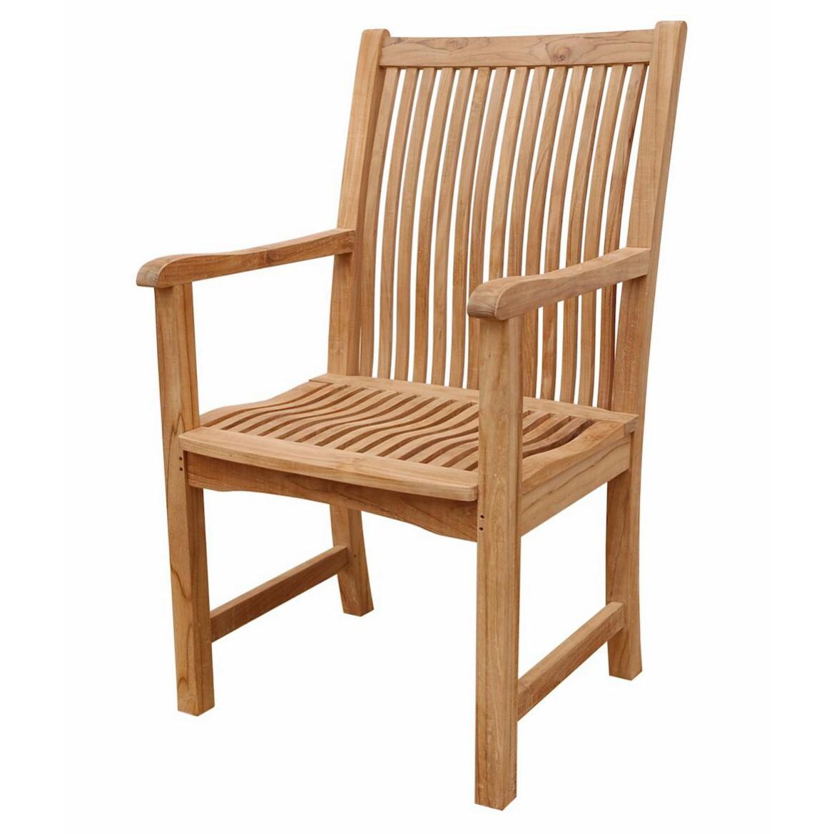 Anderson Teak Chicago Teak Patio Dining Arm Chair thumbnail