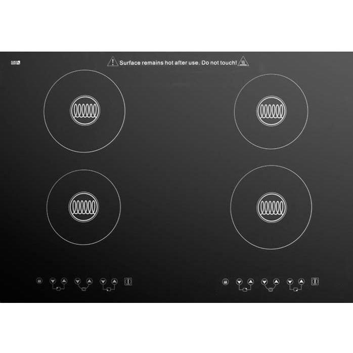Summit 30-Inch 4-Burner Built-In Induction Cooktop - Black - SINC430220