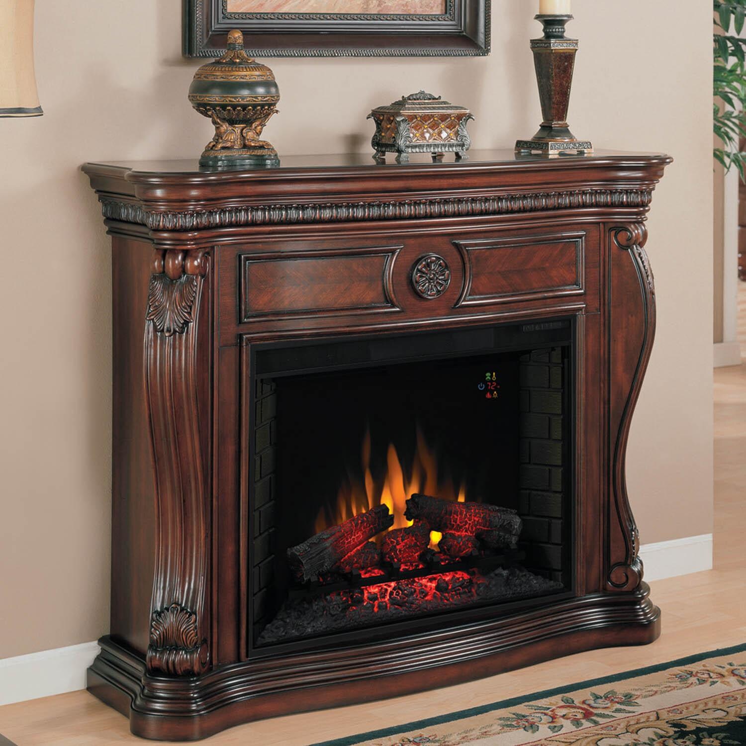 ClassicFlame Lexington 55Inch Electric Wall Mantel Fireplace With