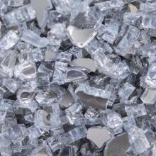 Lakeview Outdoor Designs 1/4-Inch Diamond Clear Reflective Fire Glass - 1 Pound image