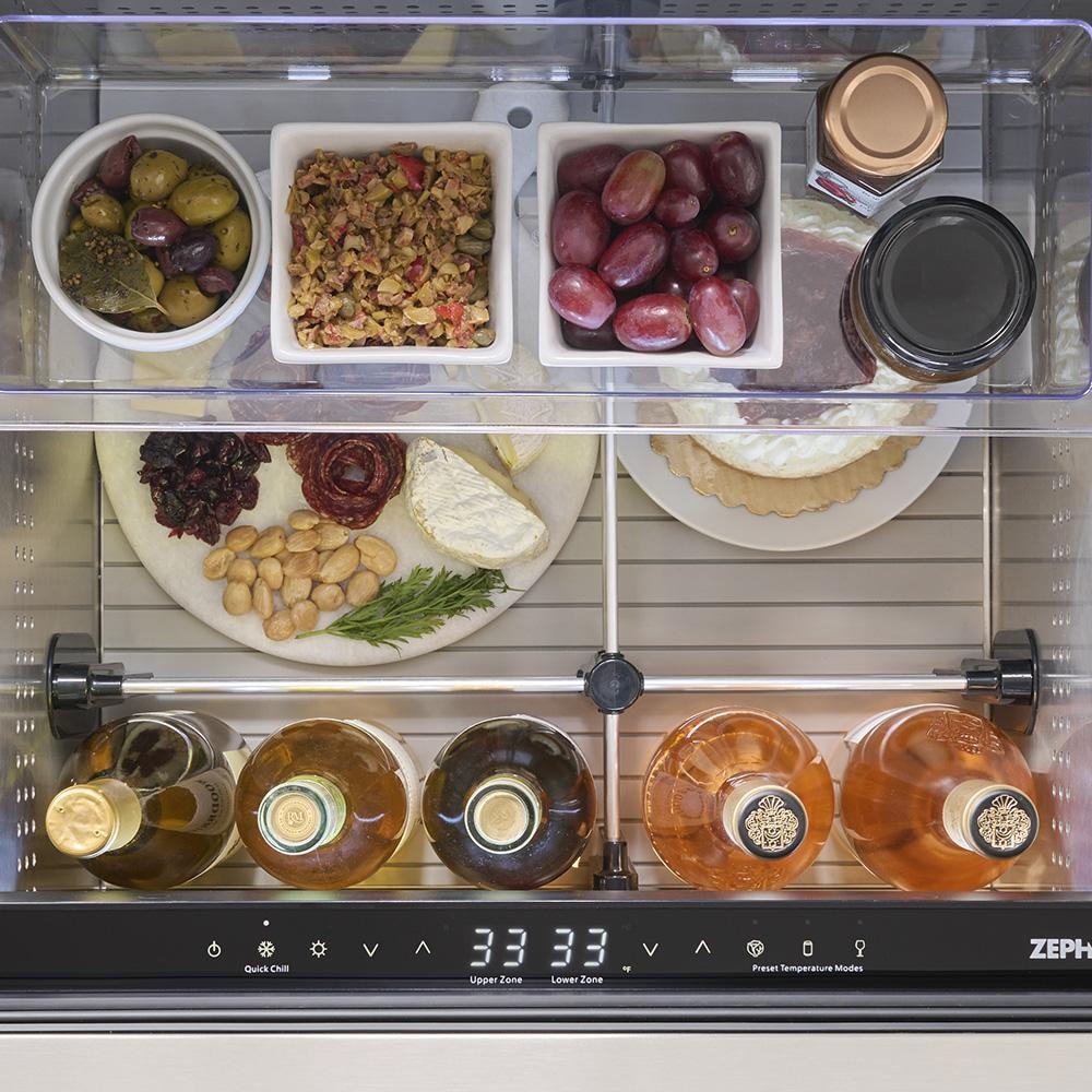 Zephyr PRRD24C2AS-OD Presrv 24-in 5.1 Cu. Ft. Dual Zone Outdoor Refrigerator Drawers - Variety - Detail thumbnail