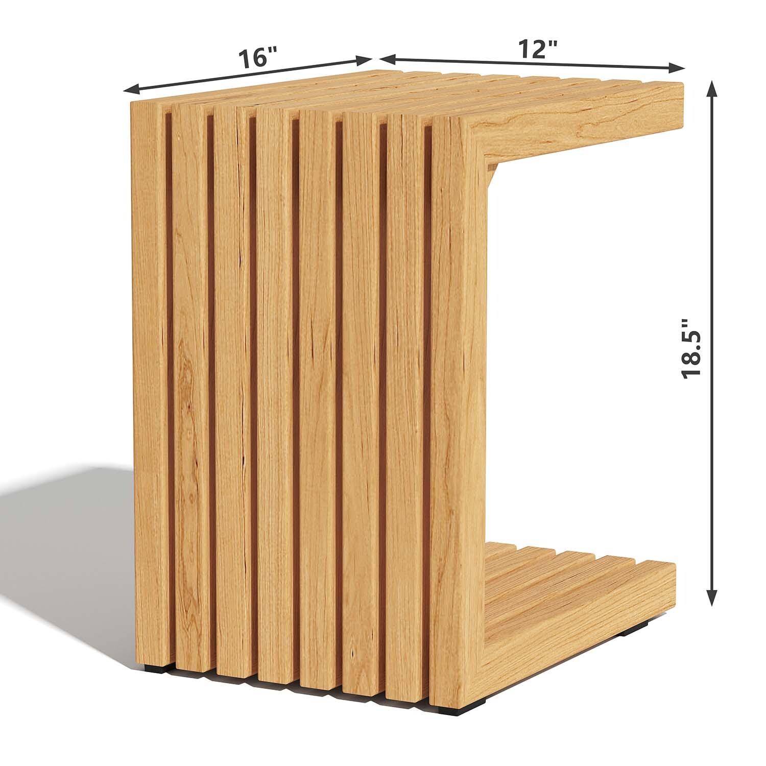 Carrbrook 8 Pc Set Teak Seating Set By Lakeview Outdoor Designs - Sofa Table - Dimensional thumbnail