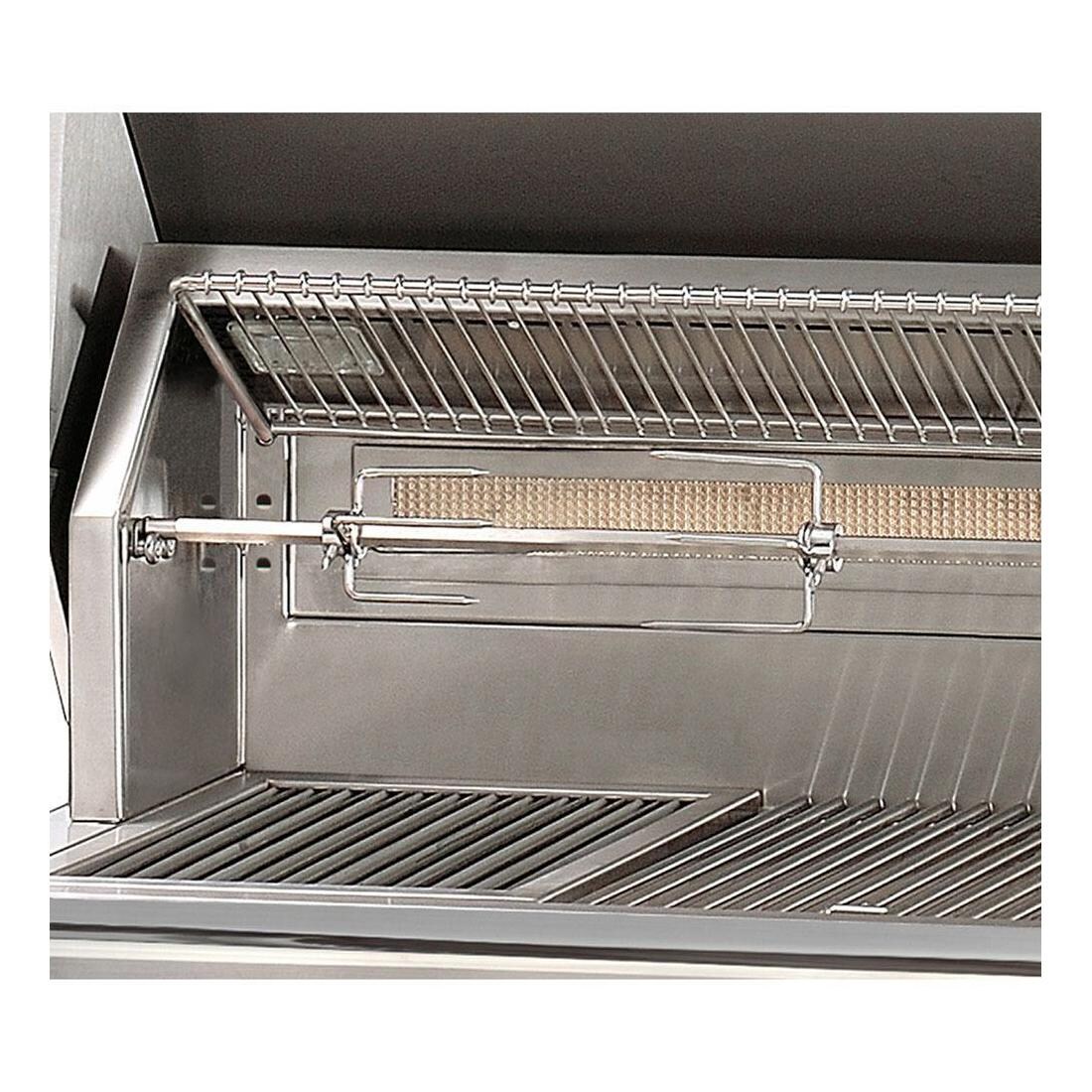 Alfresco ALXE-42RFG-NG-SM9003 ALXE 42-Inch Freestanding Natural Gas Grill On Refrigerated Cart With Rotisserie in Signal White Matte - Rotisserie - Detail thumbnail