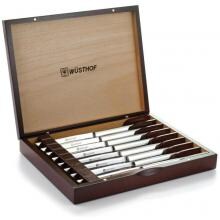 Wusthof 8-Piece Stainless Steel Steak Knife Set In Wooden Presentation Box - 9468 image