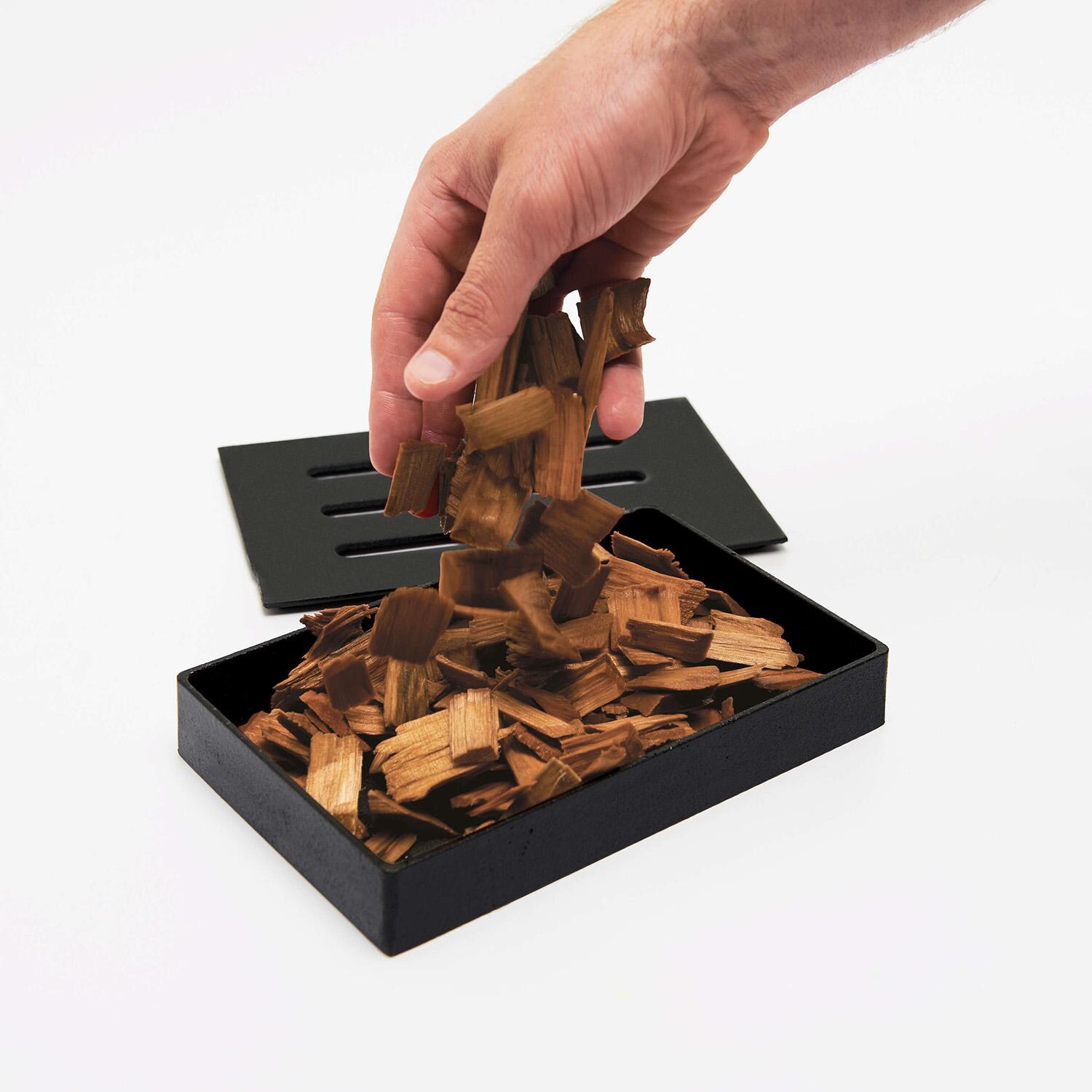 GrillPro Cast Iron Smoker Box - 150 - Filling - White Background thumbnail