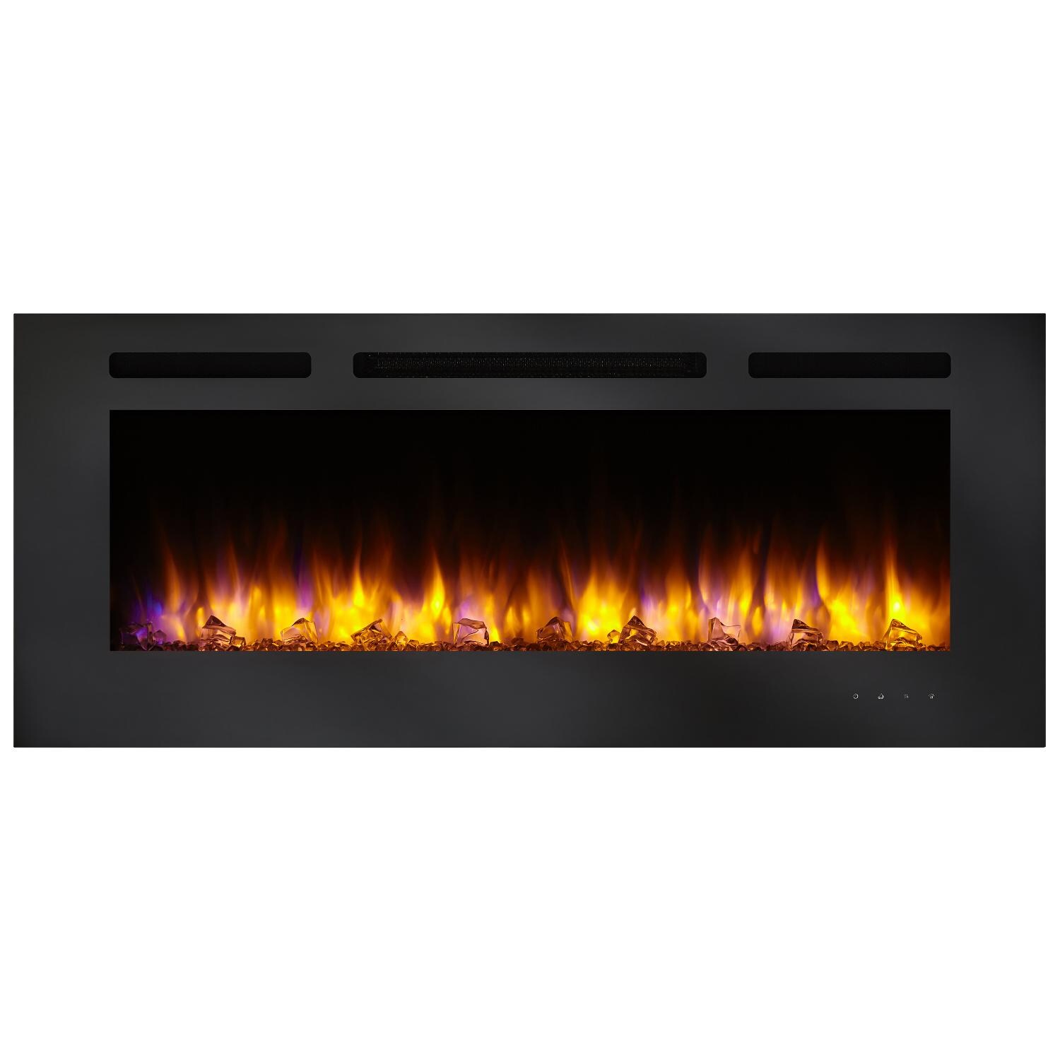 SimpliFire Allusion 48-Inch Wall Mount Electric Fireplace - Orange Flames - No Lights thumbnail