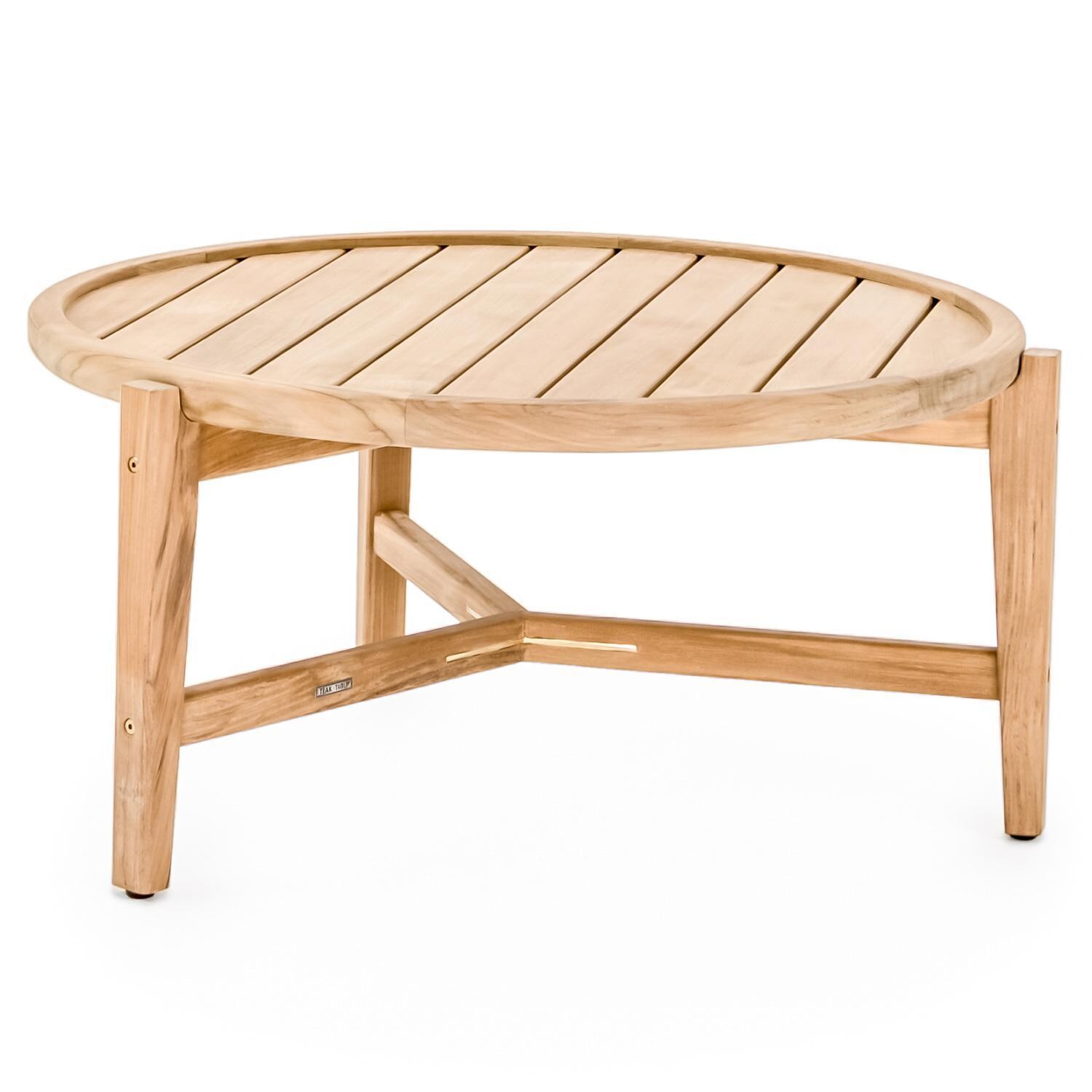 Teak + Table Atlantic Teak Patio Coffee Table - Angle - White Background thumbnail