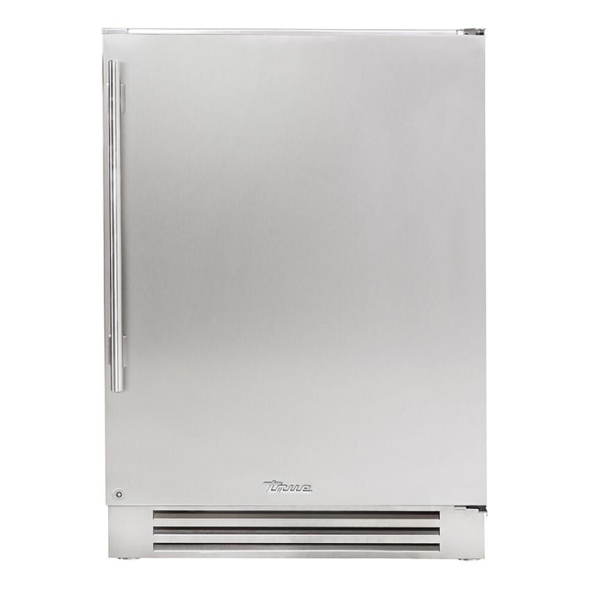 True TUF-24-R-SS-C 24 Inch 4.2 Cu. Ft. Right Hinge Outdoor Freezer - Stainless Steel - White Background thumbnail