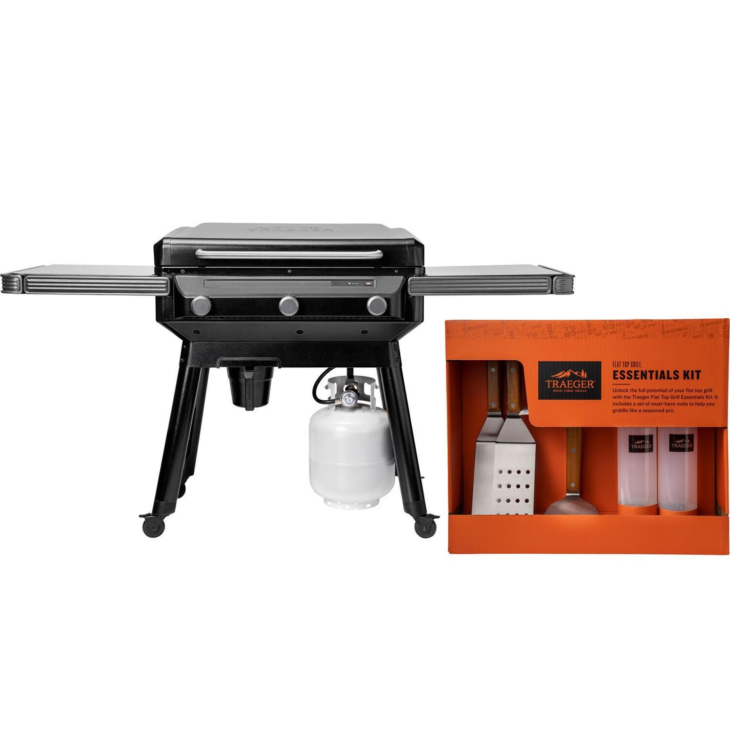 Traeger Flatrock 3 Zone Propane Griddle w/ Essentials Kit