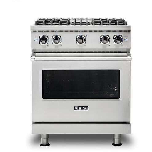 Viking Professional 5 Series 30-Inch 4-Burner Propane Gas Range - Stainless Steel - VGR5304BSSLP