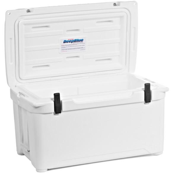 Engel 65-Quart DeepBlue Roto-Molded High-Performance Cooler - Left View Open thumbnail