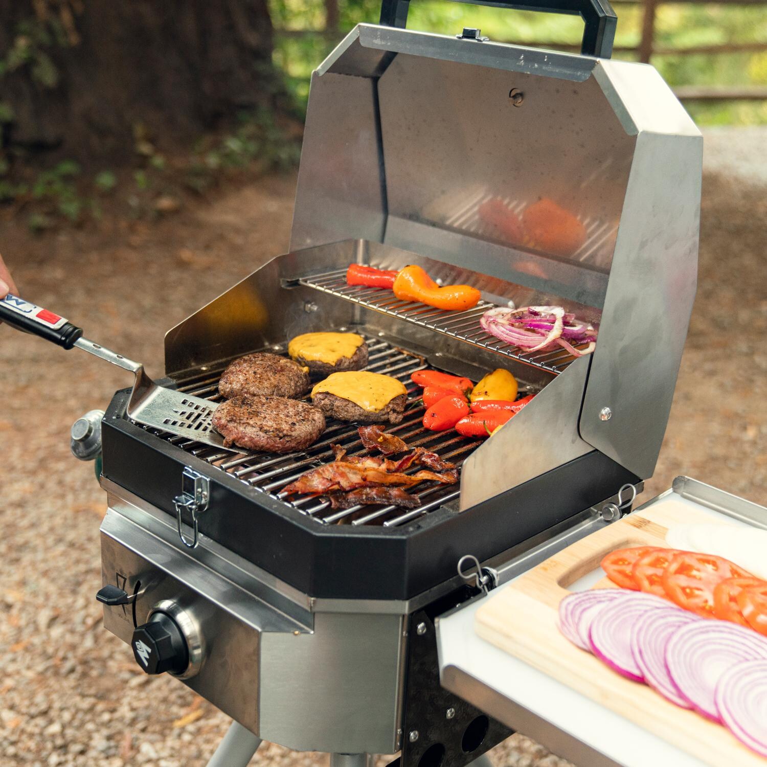 Magma CO10-101 Crossover Single Burner Firebox Outdoor Cooker - Cooking With CO10-103 Grill Topper Accessory (Topper Not Included) thumbnail