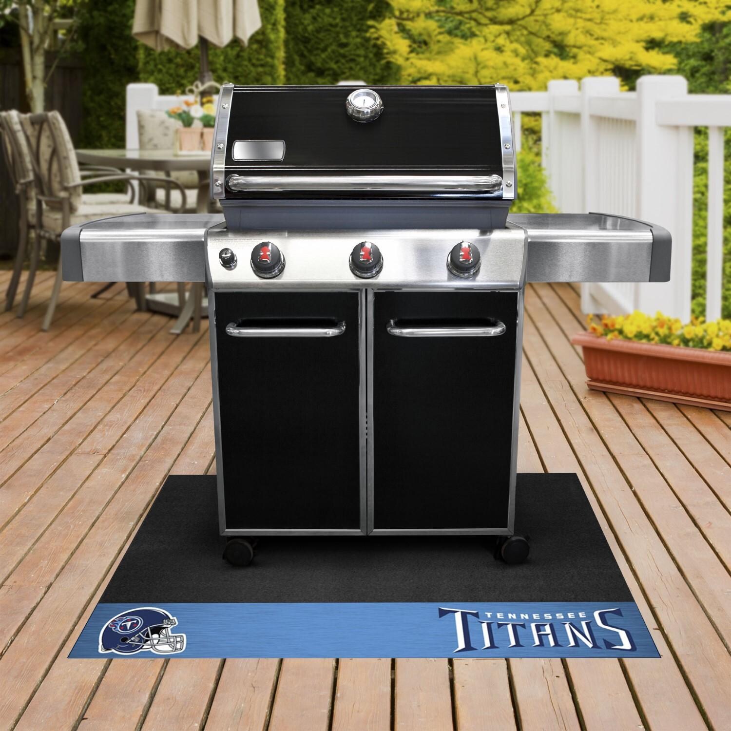 FANMATS 12204 Tennessee Titans Grill Mat - Lifestyle thumbnail