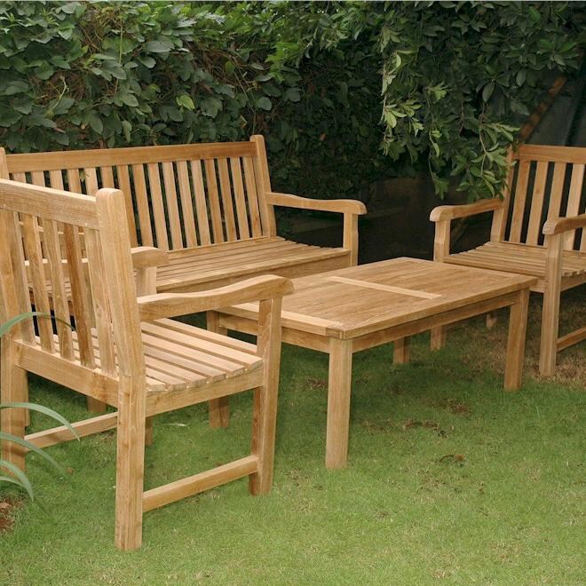 Anderson Teak Classic 5Person Patio Deep Seating Set BBQGuys