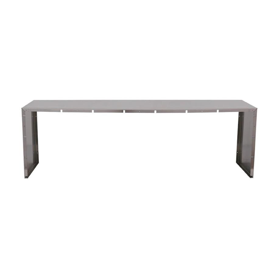 RCS RVH48-DC 48-Inch Stainless Vent Hood Duct Cover - Side View thumbnail