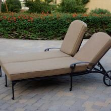 Darlee Elisabeth Cast Aluminum Patio Double Chaise Lounge