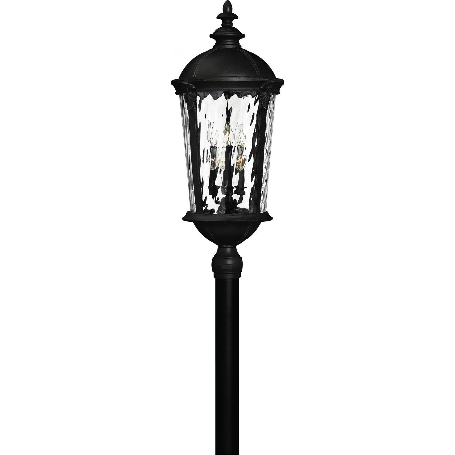 Hinkley Lighting Windsor Six Light 35-Inch Outdoor Post Light - Black - 1921BK
