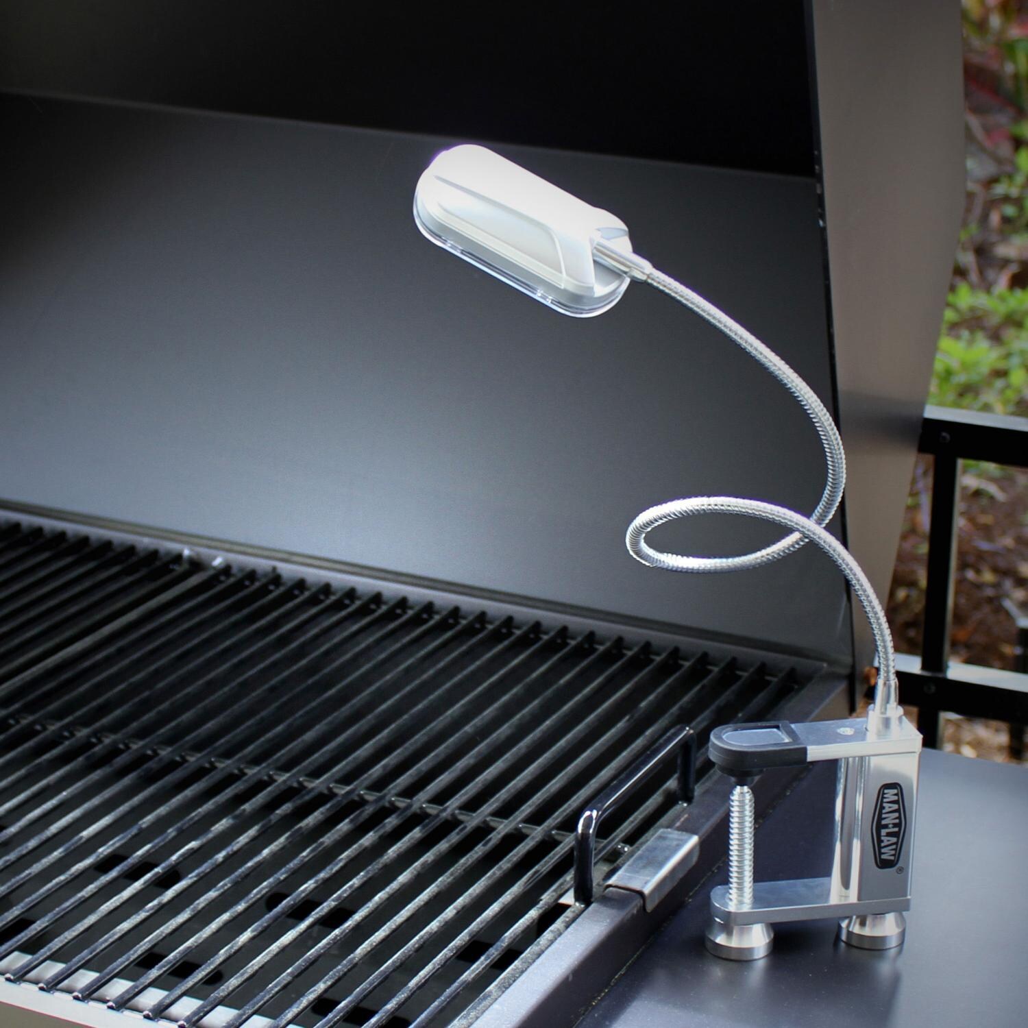 Man-Law Aluminum BBQ Grill Light With Magnetic Clamp Base