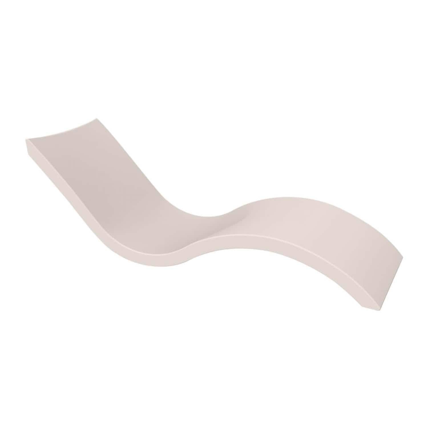 Ledge Lounger Signature Polyresin In Pool Chaise Lounge in Cloud by - LL-SG-CV2-CL