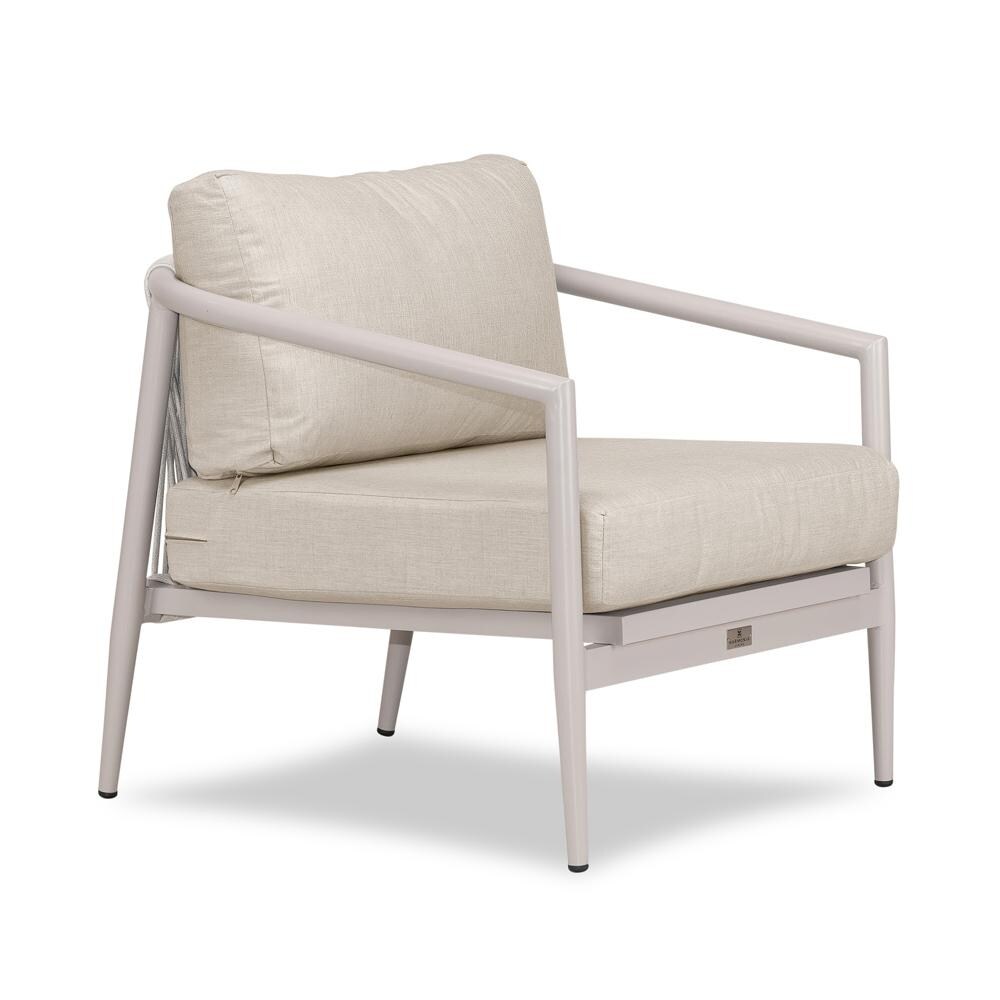 Lakeview Midnight Cove Aluminum Club Chair in Urban Stone/Carrera/Cast Silver - Angled - White Background thumbnail