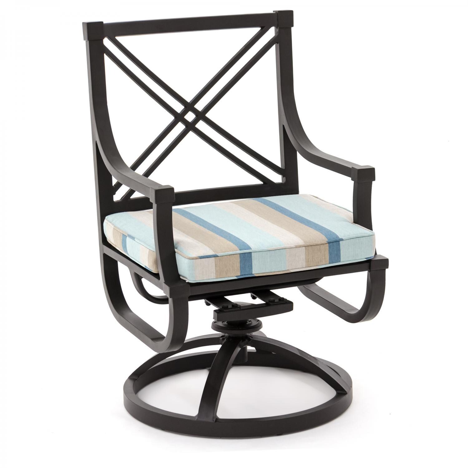 Audubon Aluminum Swivel Rocker Patio Dining Chair By Lakeview Outdoor
