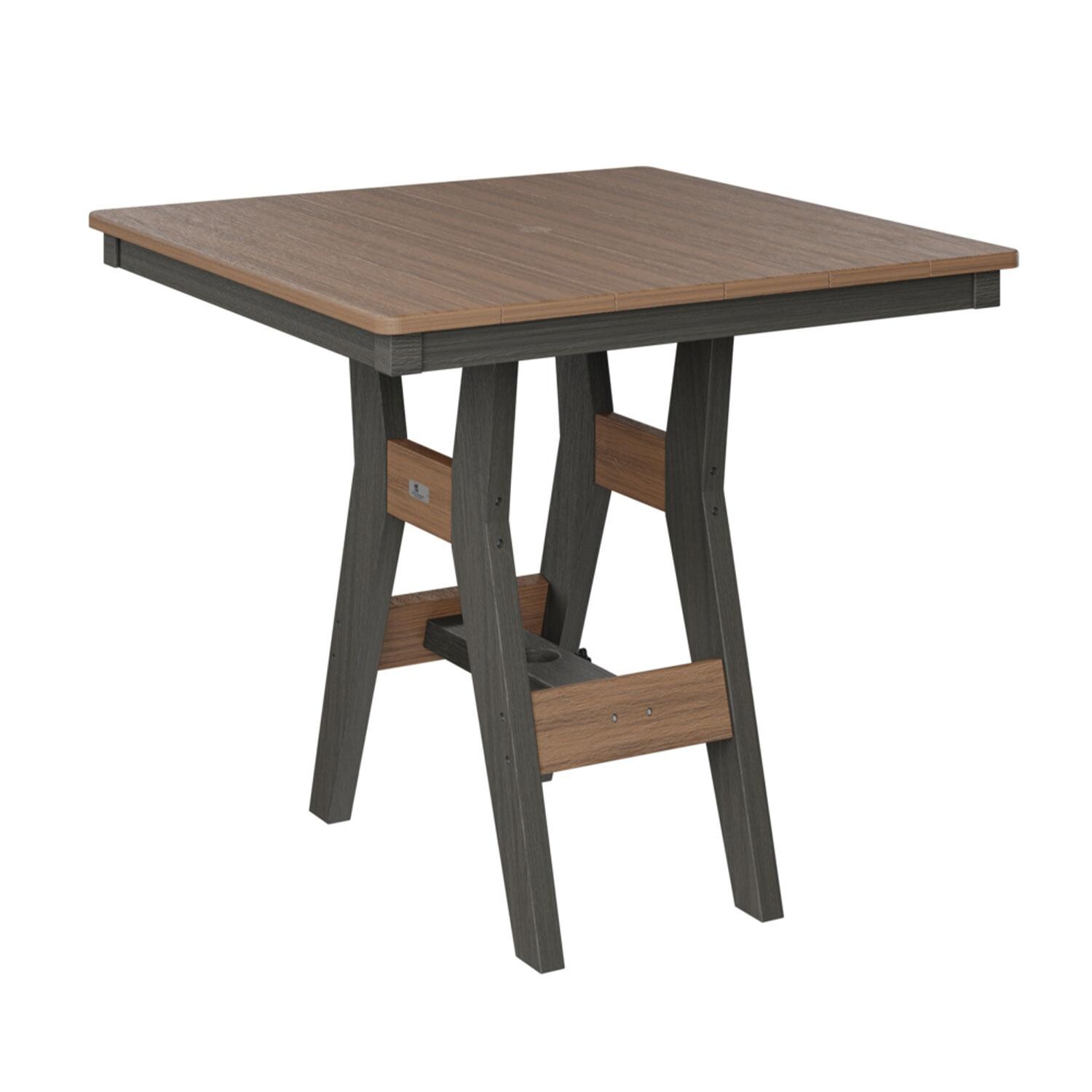 Harbor 33-in Coastal Grey Recycled Plastic Square Dining Table by Berlin Gardens