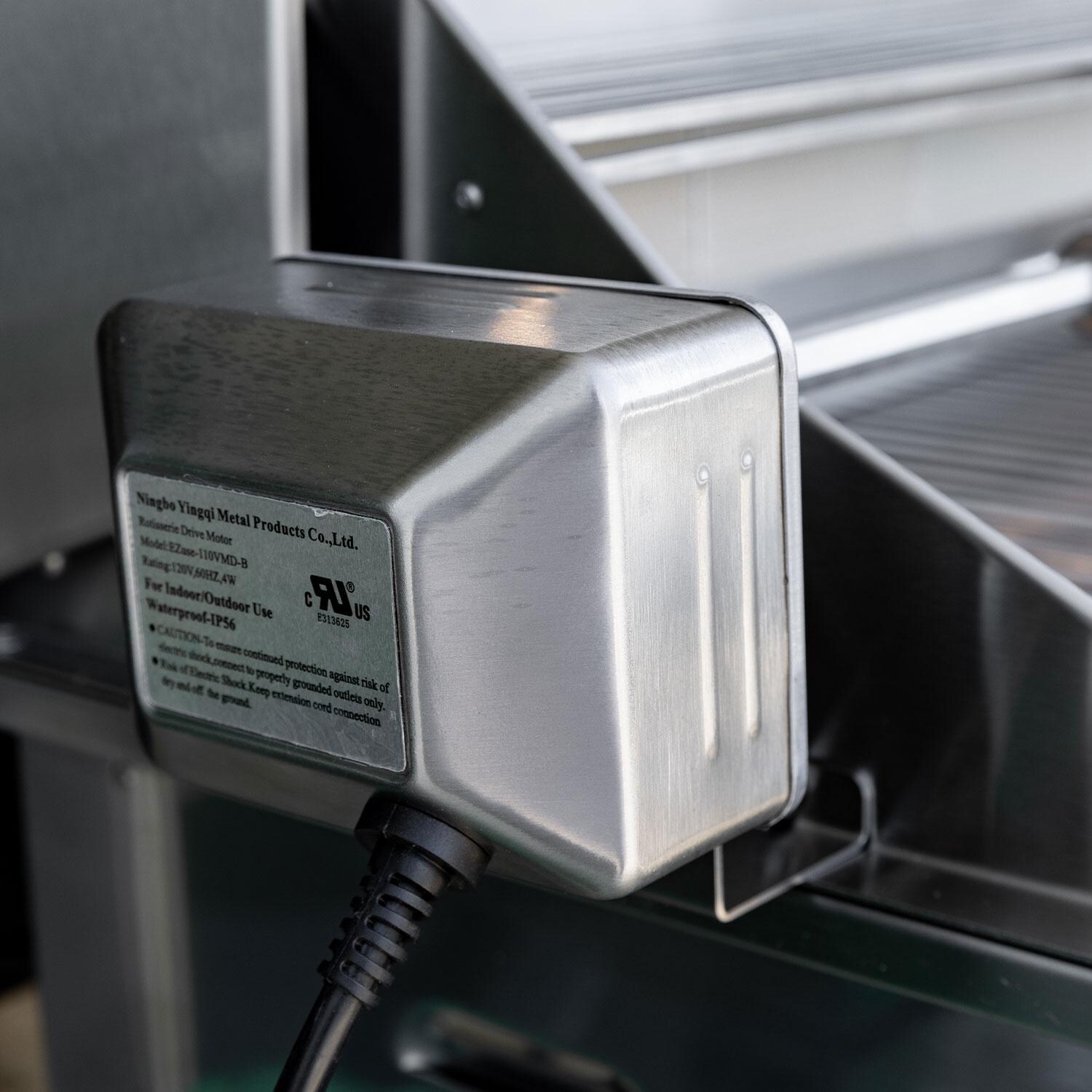 Summerset TRLPRO32L TRL Pro 32-in 3 Burner Built-In Propane Gas Grill w/ Rear Infrared Burner & Rotisserie Kit - Rotisserie Motor - Detail thumbnail