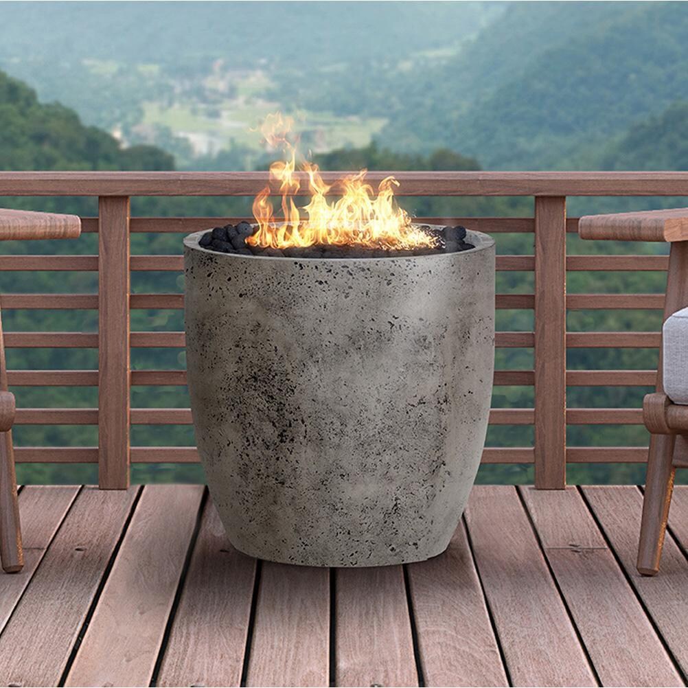 Prism Hardscapes SCPH-414-2LP Pentola 2 Fire Bowl - Propane - Ebony - Lifestyle thumbnail