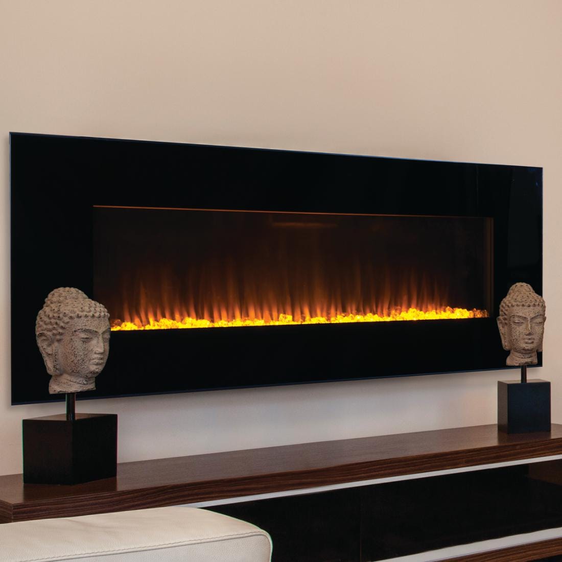 Superior Fireplaces 54-Inch Innovative Hearth Products Linear Wall Mounted Electric Fireplace - ERC4054
