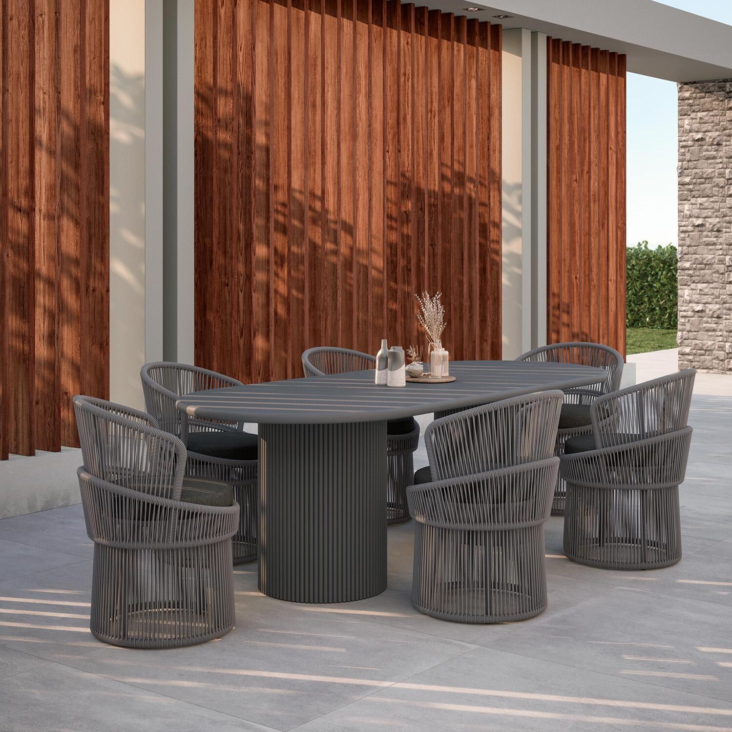 Palma 7 Piece Dining Set By Azzurro Living