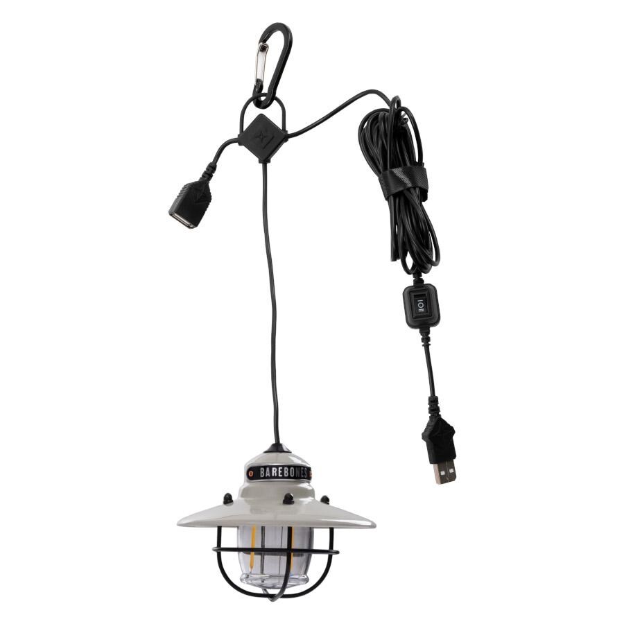 Barebones Living Edison Pendant Light - Vintage White - LIV-210