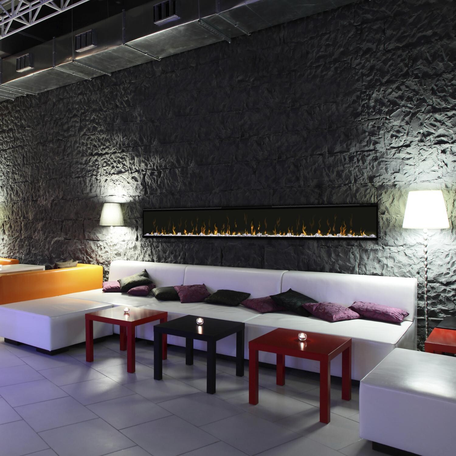 Dimplex - XLF100 - IgniteXL 100-Inch Wall Mount Electric Fireplace - Lifestyle thumbnail