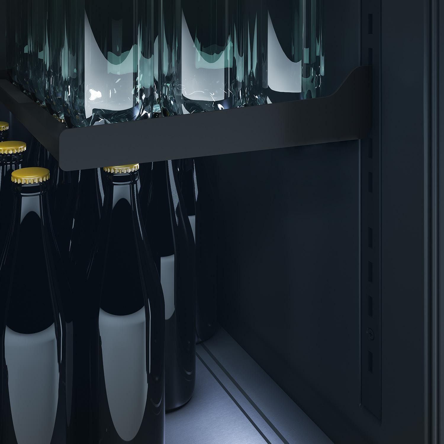 Zephyr PRKB24C01AS-OD Presrv 24 Inch Outdoor Kegerator & Beverage Cooler - Interior Light - Detail thumbnail