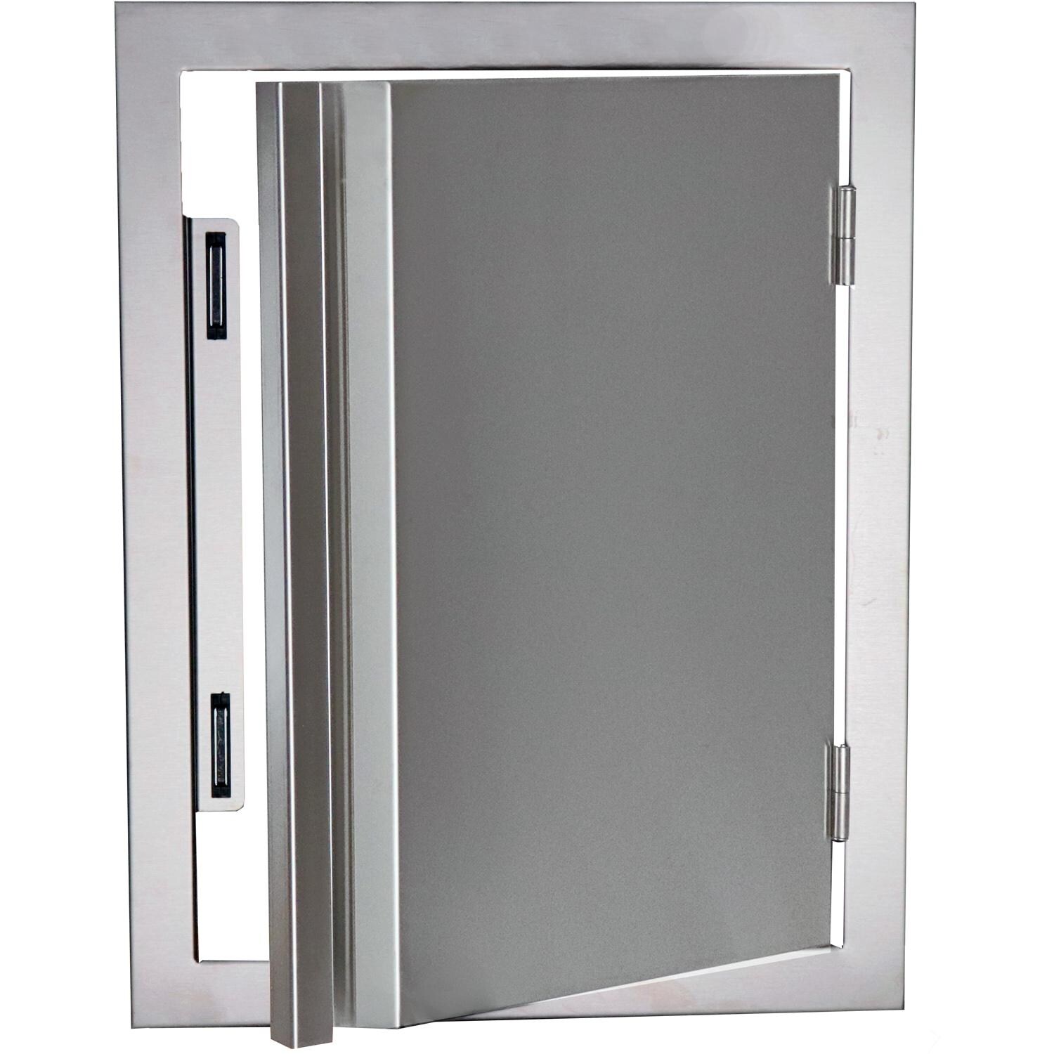 RCS Valiant Series 17-Inch Stainless Steel Vertical Single Access Door - Open thumbnail