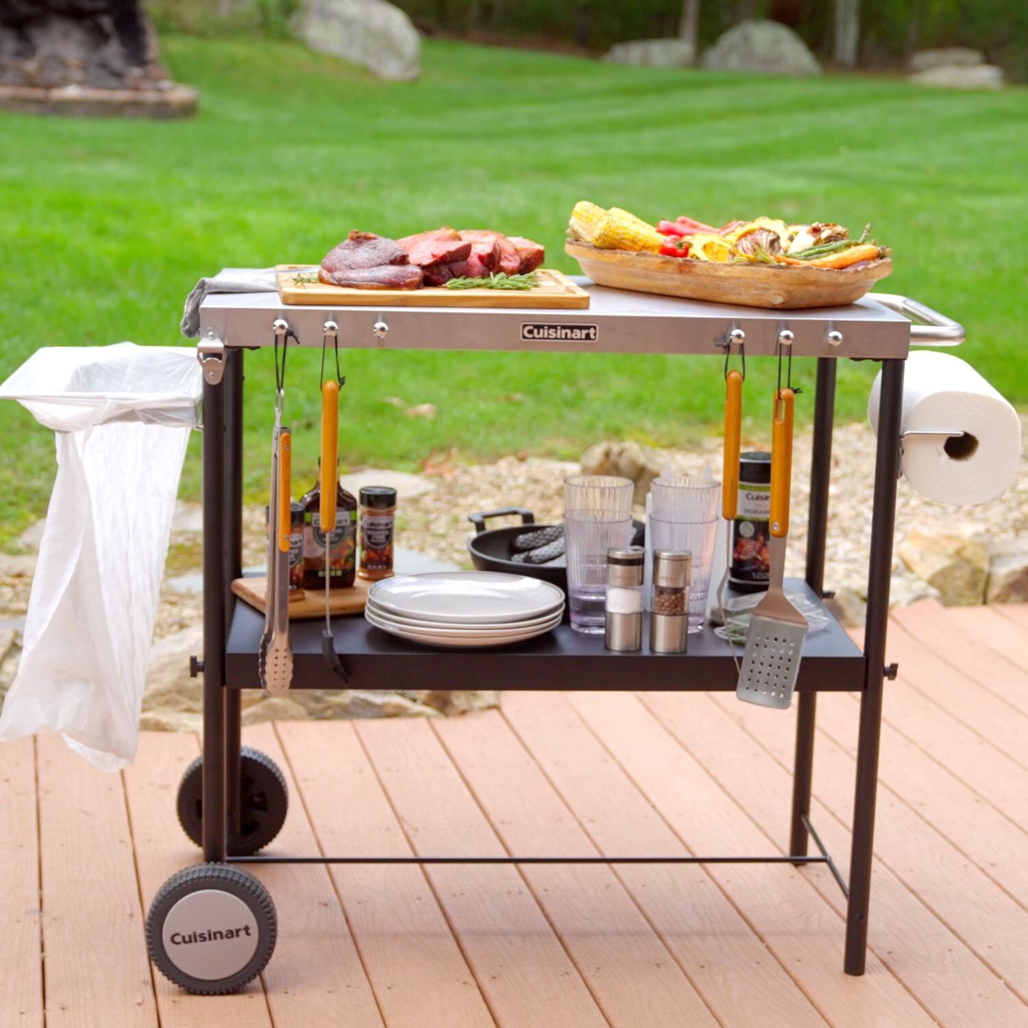 Cuisinart Outdoor BBQ Prep Cart - Full Stocked Outdoors thumbnail