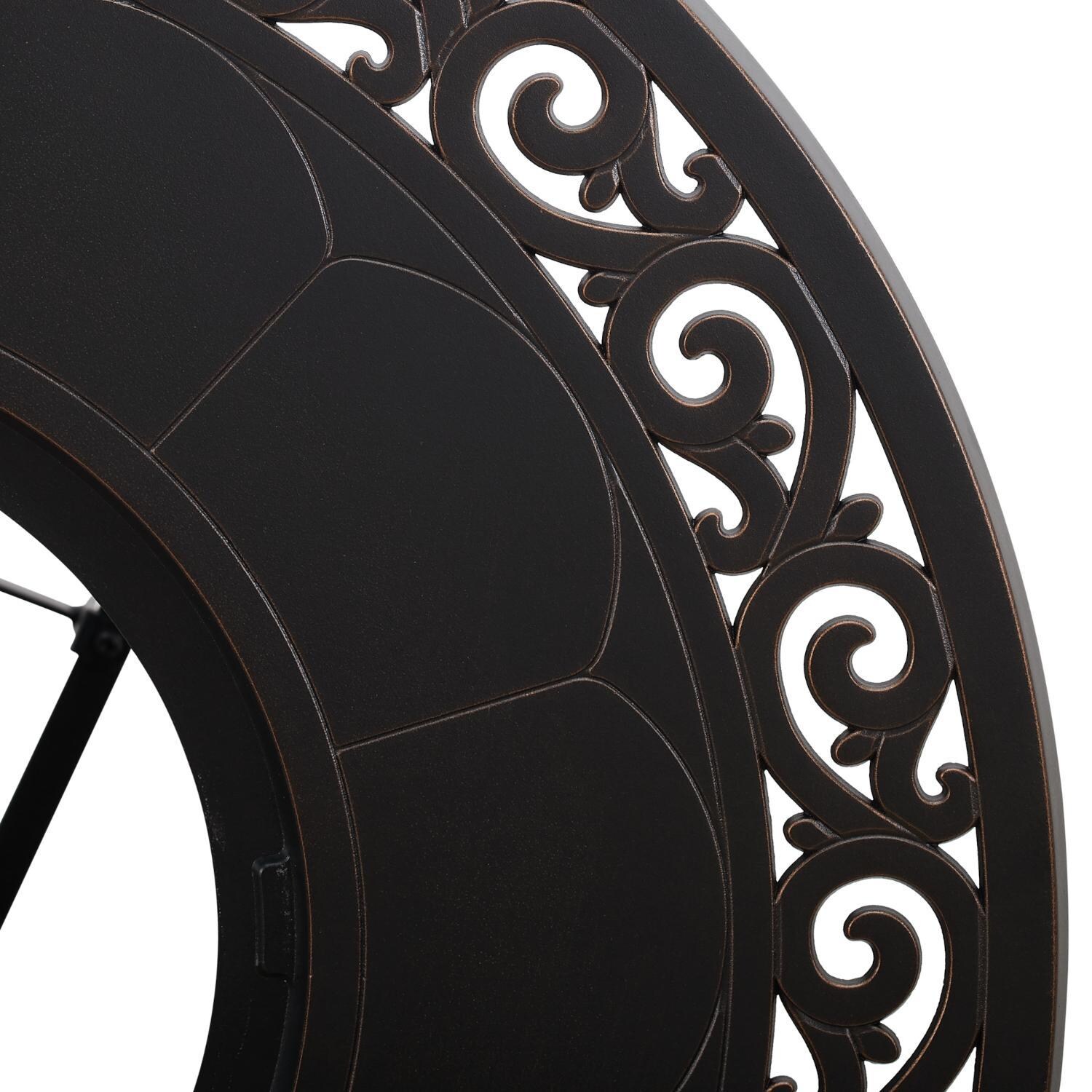 Ultimate Patio 63689 WestCay 34-Inch Round Aluminum Propane Gas Fire Pit - Detail 2 thumbnail