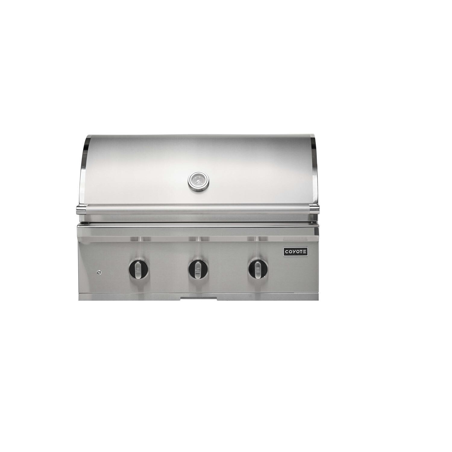 Coyote C-Series 34-in 3-Burner Built-In Natural Gas Grill - C3C34NG