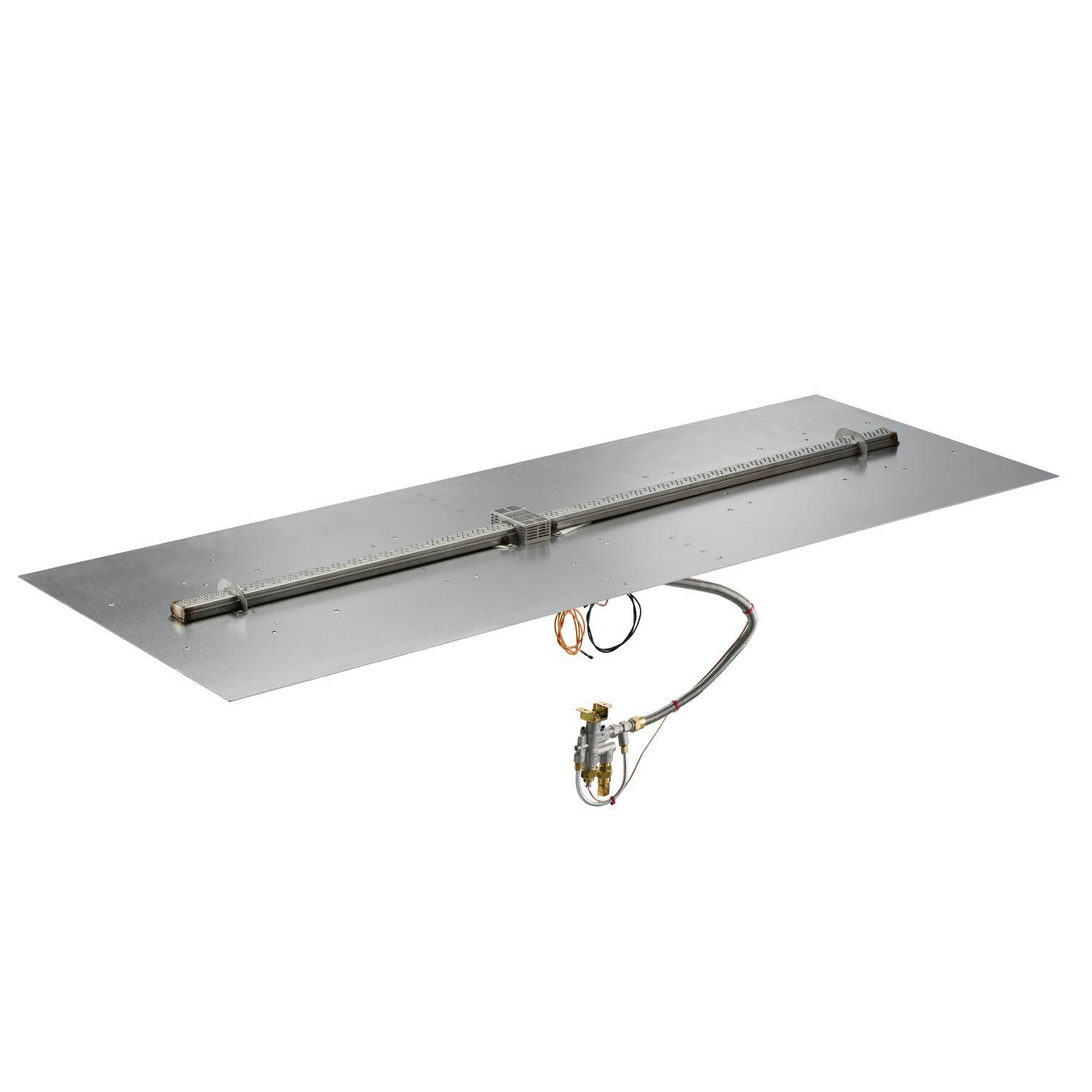 The Outdoor GreatRoom Company Crystal Fire Plus 64 X 24 Linear Propane Gas Fire Pit Burner Plate - BP2464-B