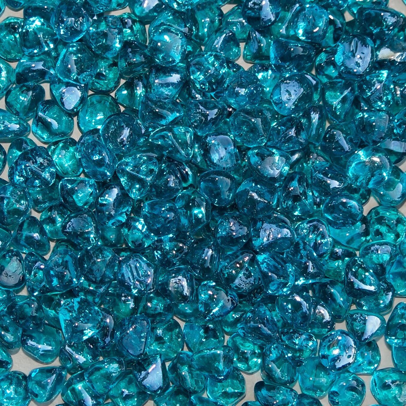 Darlee Nassau 5-Piece Patio Propane Fire Pit Conversation Set (with 2 Swivel Rocker Club Chairs) with Cushions and 47 Inch Round Fire Pit Chat Table and Fireglass - Fire Glass - Detail thumbnail