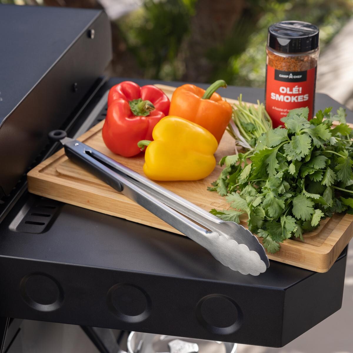 Camp Chef FTG36 36 Inch Gridiron Griddle - Side Shelf Top View - Detail thumbnail