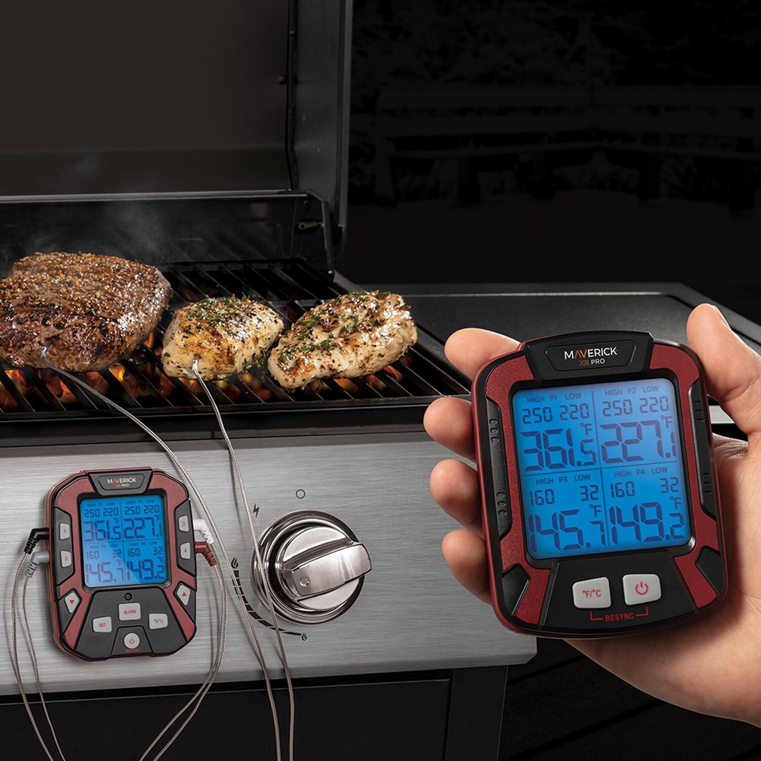 Maverick XR-50 Extended Range BBQ Thermometer W/ 4 Probes - Lifestyle thumbnail