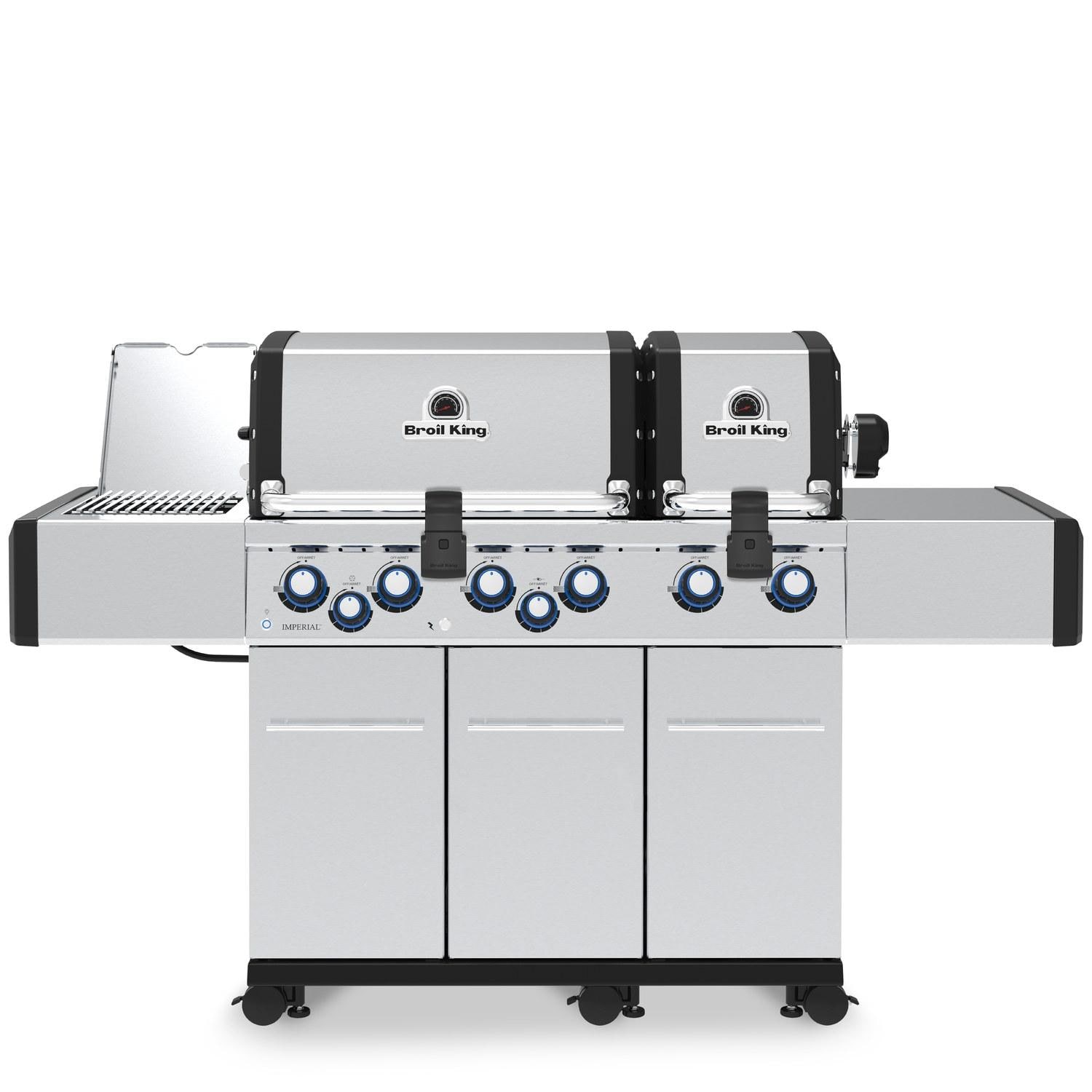 Broil King Regal S 690 PRO IR 6-Burner Propane Gas Grill With Rotisserie & Infrared Side Burner - Stainless Steel - 957944