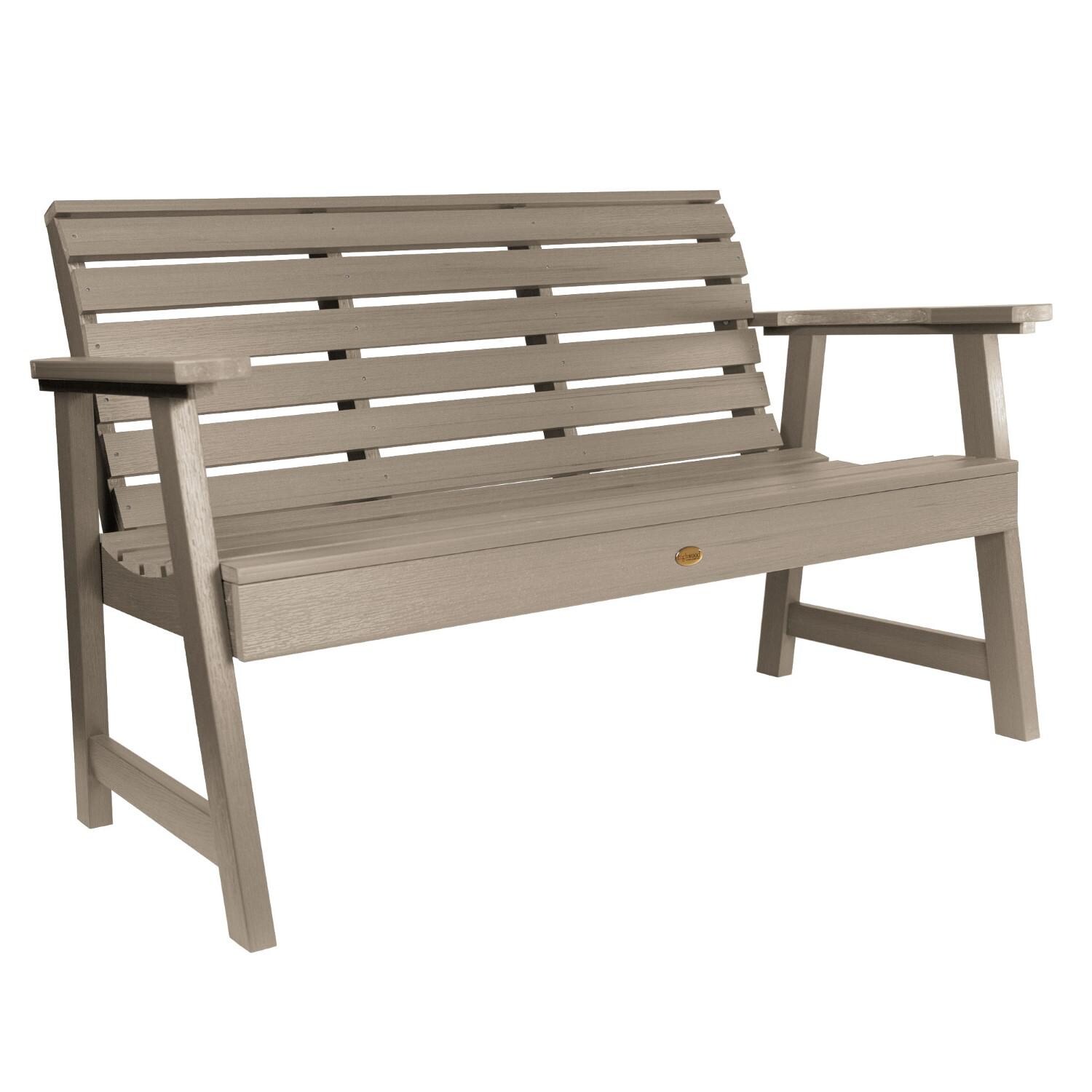 Lakeview Elm Pointe 4-Foot Picnic Bench - Woodland Brown - On White thumbnail