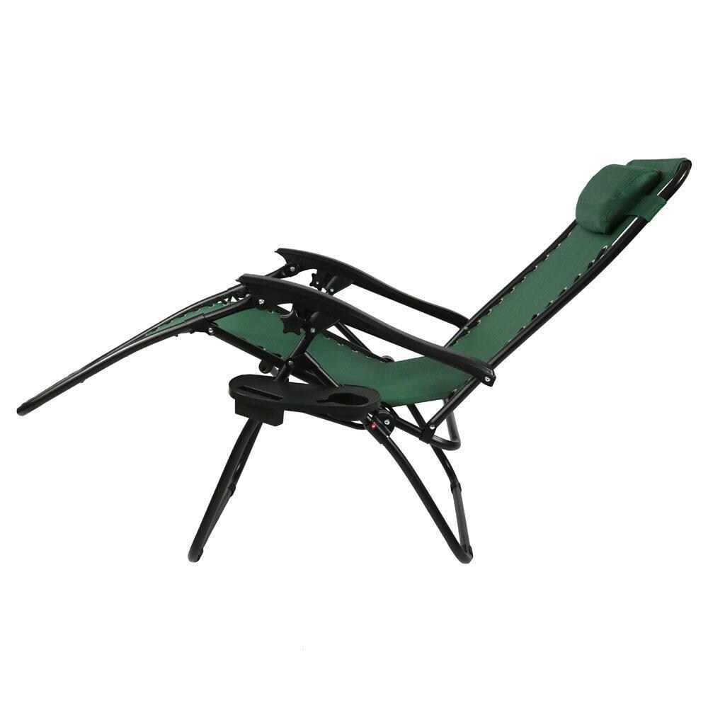 Ultimate Patio Zero Gravity Lounge Chair W/ Pillow & Cup Holder - Reclined Chair thumbnail