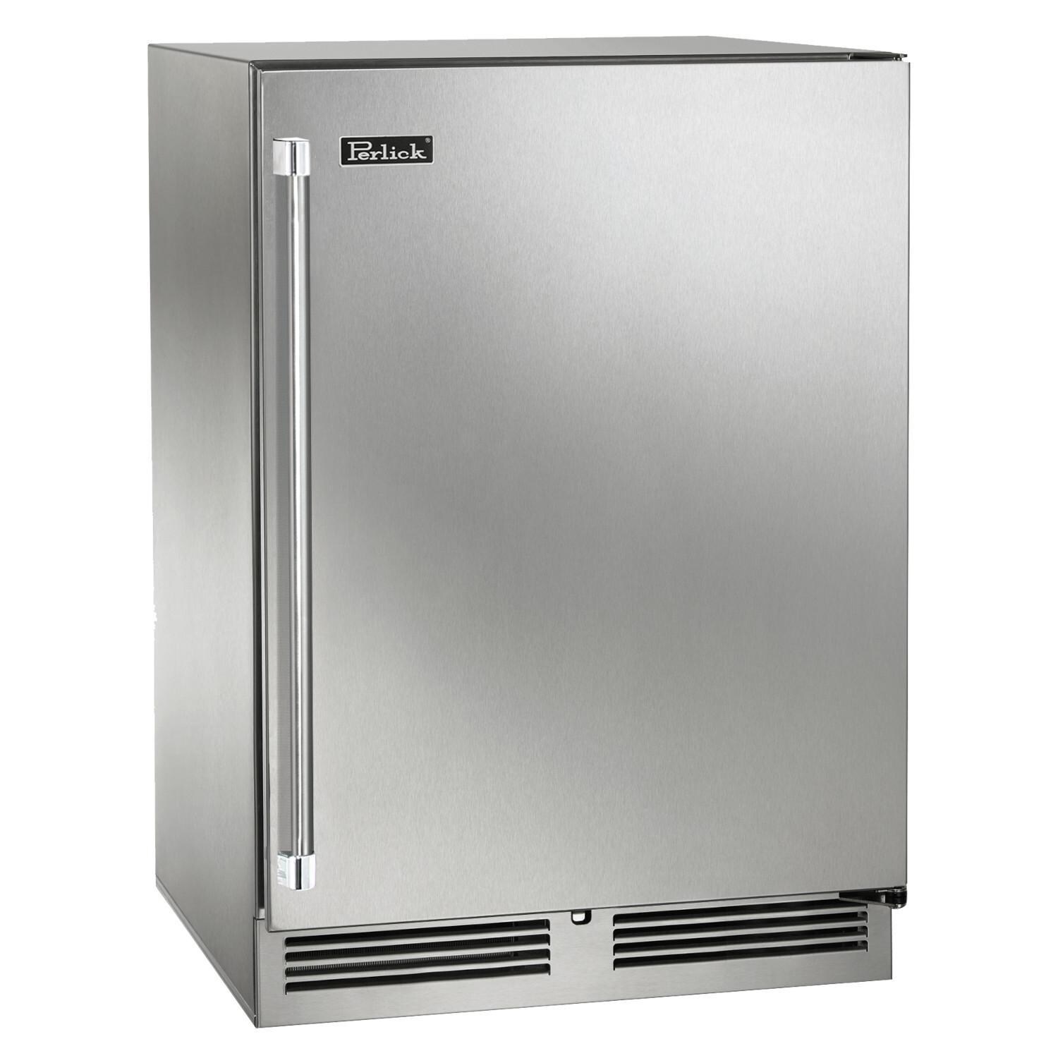 Perlick 24-Inch Signature Series Marine & Coastal Series Stainless Steel Outdoor Freezer W/ Door Lock - Right Hinge - HP24FM-4-1RL