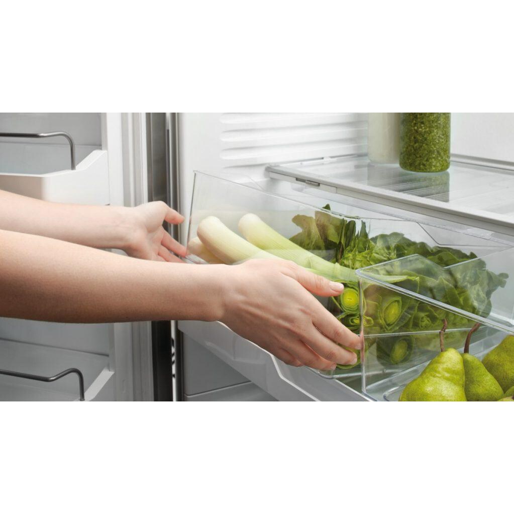 Fisher Paykel Dual 17.1 Cu. Ft. Bottom Freezer Counter Depth Refrigerators W/ Flat Door - Stainless Steel - RF170WDLX5 & RF170WDRX5 - Crisper Drawer thumbnail