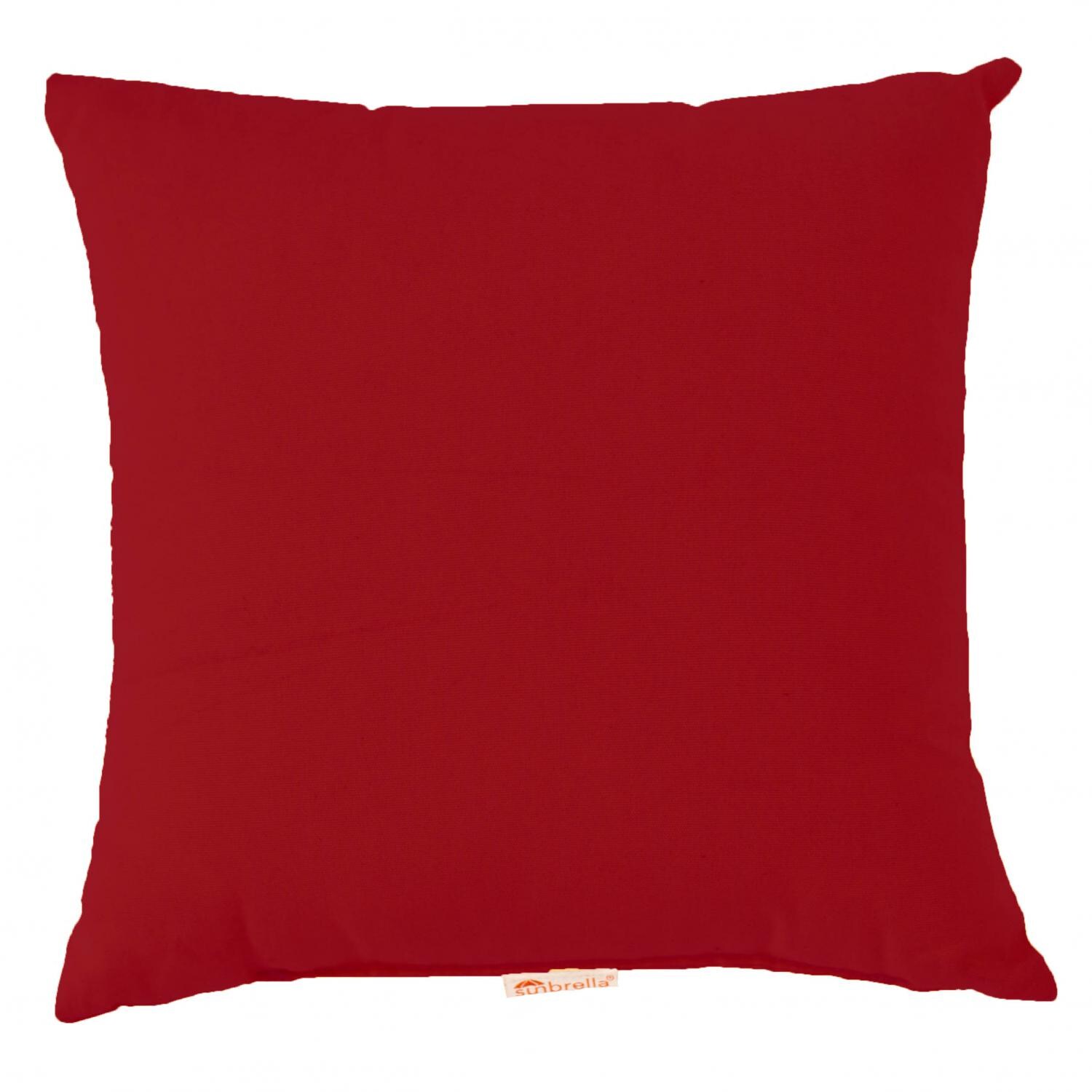 Sunbrella Canvas Jockey Red Throw Pillow By BBQGuys Signature - 14 X 14