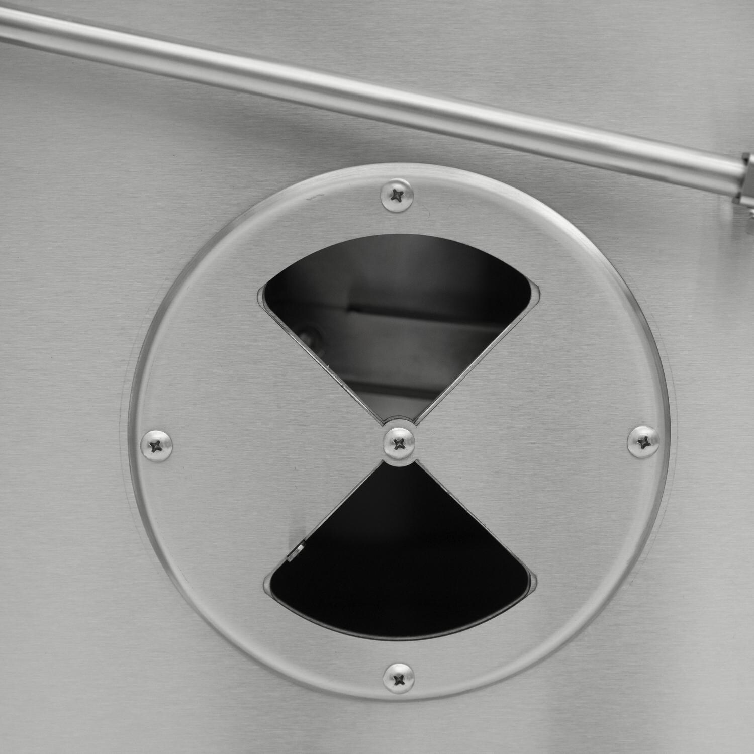 Cajun Grill - PGI-950SS - Cajun Grill Combeaux Smoker - Front Damper Closeup thumbnail